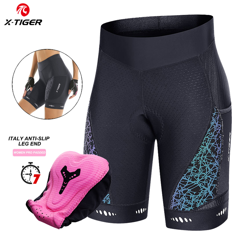 Mountain Biking Trousers - Велосипедные шорты X-TIGER для женщин, соревновательные